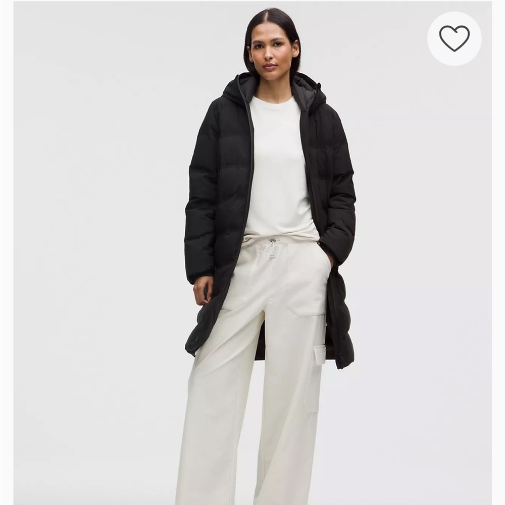 Lululemon Slush Hour Waterproof 600-Down-Fill Long Jacket - Burgundy